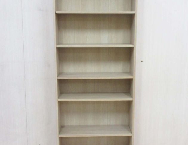 二手書櫥 橡木色80公分開放式書櫃 六格置物櫃 書架 展示架