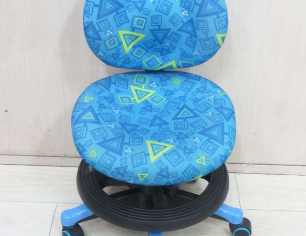 二手電腦椅 藍色40公分兒童成長椅 學習椅 書桌椅 升降椅