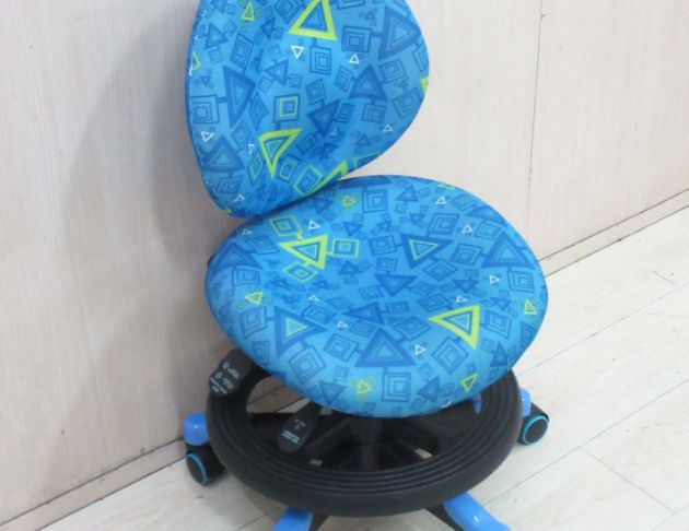 二手電腦椅 藍色40公分兒童成長椅 學習椅 書桌椅 升降椅 3