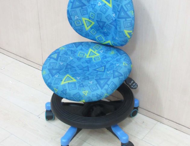 二手電腦椅 藍色40公分兒童成長椅 學習椅 書桌椅 升降椅 4