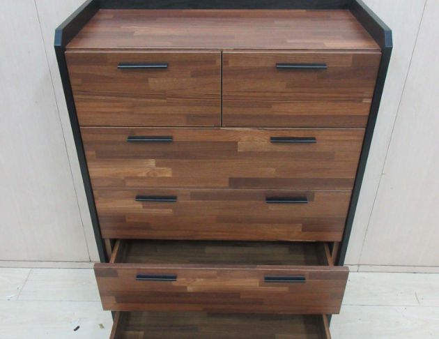 二手斗櫃 集層木紋80公分工業風六抽置物櫃 六斗櫃 收納櫃  5