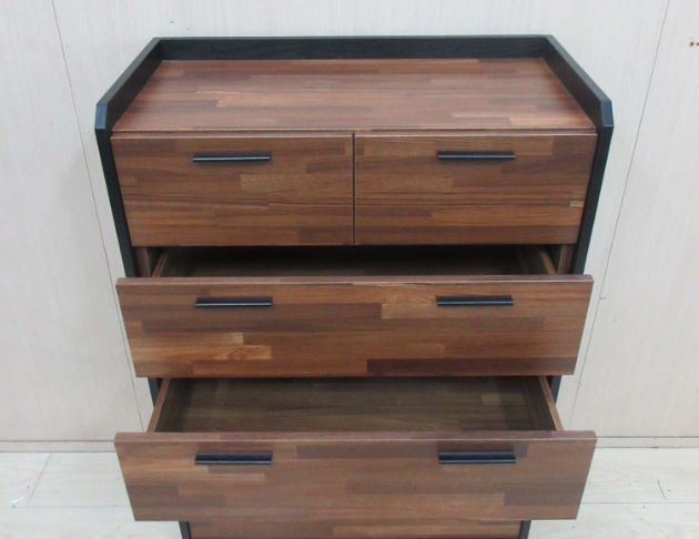 二手斗櫃 集層木紋80公分工業風六抽置物櫃 六斗櫃 收納櫃  4
