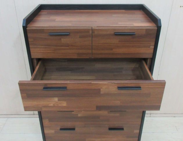 二手斗櫃 集層木紋80公分工業風六抽置物櫃 六斗櫃 收納櫃  3