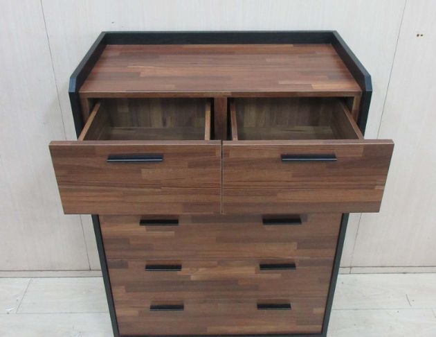 二手斗櫃 集層木紋80公分工業風六抽置物櫃 六斗櫃 收納櫃  2