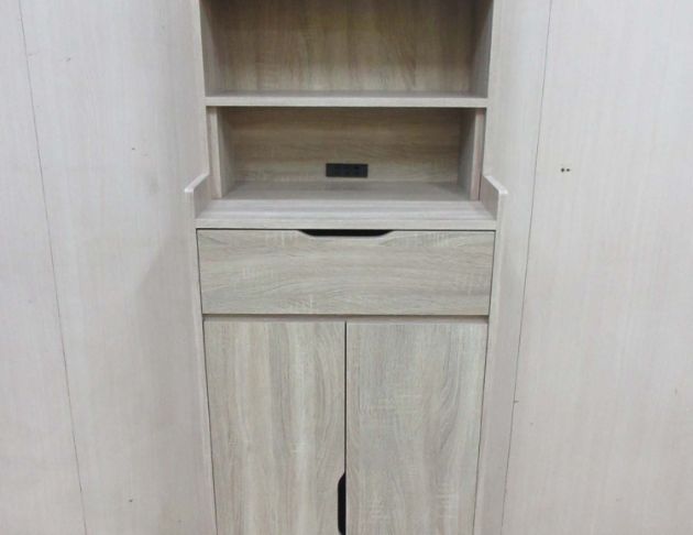 橡木色61公分兩門一抽鞋櫃 玄關置物櫃 鞋櫥