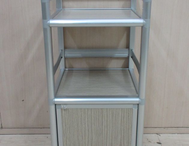 二手餐櫃 鋁製40公分一門茶車 小推車 餐櫃 茶水櫃 置物櫃 3