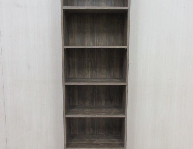 二手書櫃 咖啡色57公分開放式置物櫃 書架 展示架 六隔高櫃