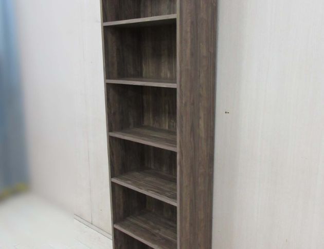二手書櫃 咖啡色57公分開放式置物櫃 書架 展示架 六隔高櫃 4