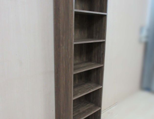 二手書櫃 咖啡色57公分開放式置物櫃 書架 展示架 六隔高櫃 3