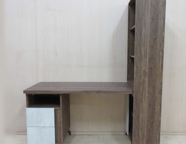 二手書桌 咖啡色151公分一門兩抽書櫃桌 電腦桌 工作桌 桌子