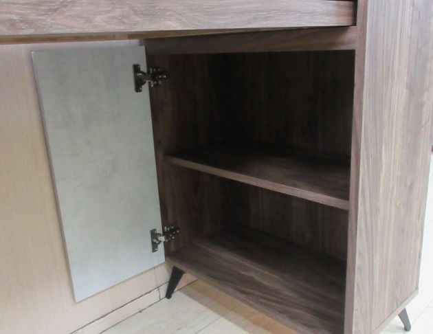 二手書桌 咖啡色151公分一門兩抽書櫃桌 電腦桌 工作桌 桌子 3