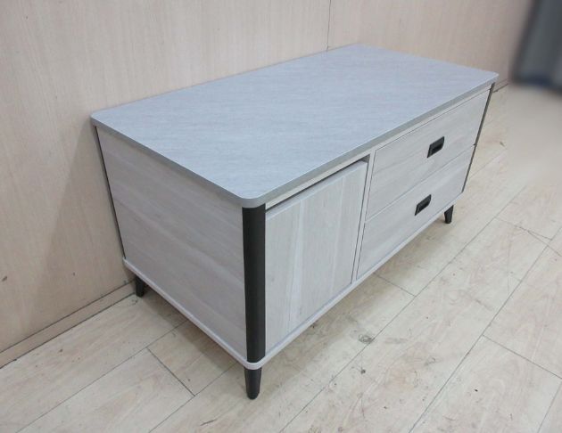 庫存新品出清 白橡木色100公分一門兩抽沙發桌 客廳桌 矮桌 3