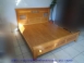 二手床架二手柚木色實木雙人加大6尺床組六尺組合式床架床台床底床板