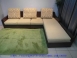 二手胡桃色270公分L型布沙發有收納功能客廳休閒沙發