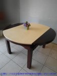 二手餐桌椅二手大理石138公分伸縮餐桌人造石圓餐桌咖啡洽談吃飯桌