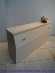 二手白橡色標準雙人5尺床頭櫃五尺床頭箱床組收納置物櫃