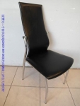 二手黑色皮面鐵腳餐桌椅吃飯椅洽談椅等候椅咖啡椅會議椅
