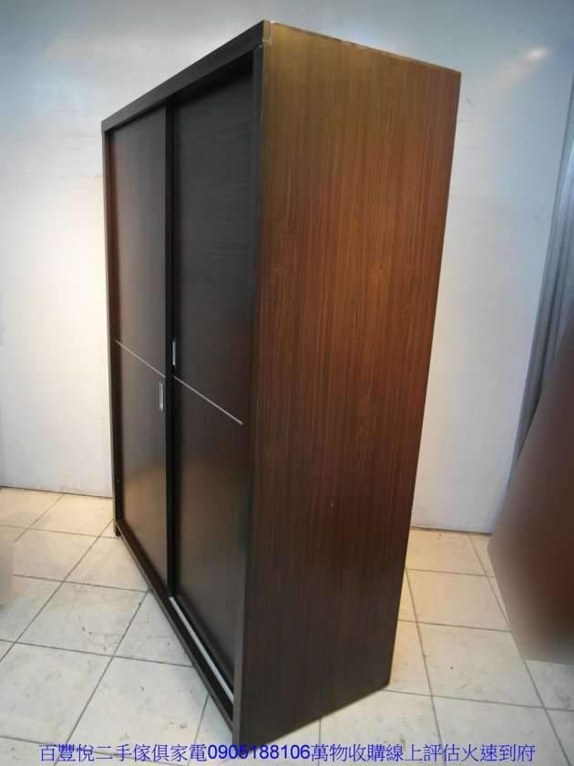 二手衣櫃二手胡桃色150公分大衣櫥衣物收納櫃置物櫃房間櫃收納櫥櫃 5