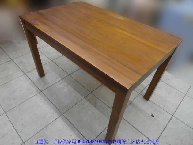 二手大理石面134公分大茶几含椅凳沙發桌泡茶桌客廳桌 3