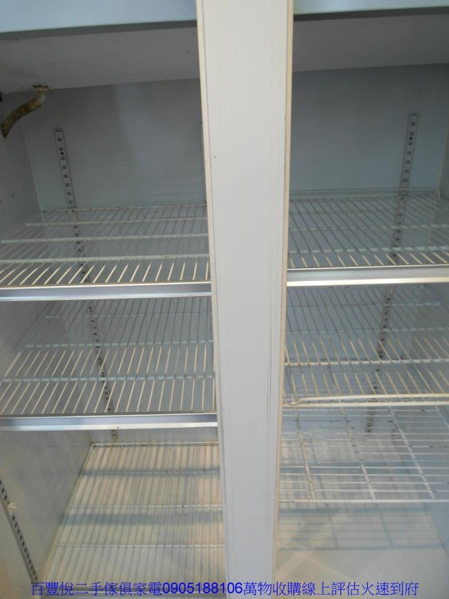 二手玻璃冰箱中古營用冰箱二手128公分雙門玻璃營業用小吃冷藏冰箱 4