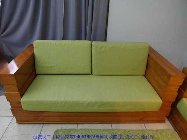 二手沙發中古沙發二手峇厘島柚木實木123人座沙發組椅休閒民宿沙發 3
