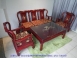 仿古戰國組紅木鑲貝113大茶几組椅實木沙發客廳休閒椅