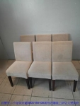 二手餐桌椅二手咖啡色絨布餐椅吃飯椅咖啡椅洽談椅會議椅接待等候椅