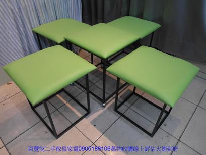 二手沙發淺綠多功能皮沙發椅凳魔方沙發矮凳客廳皮椅凳沙發輔助椅板凳 5