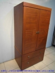 二手衣櫃二手樟木色3*6尺單人衣櫥衣物收納櫃套房租屋宿舍衣櫥衣櫃