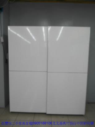 二手衣櫃二手烤漆白色182公分衣櫥衣物收納櫃六尺櫥櫃房間置物儲櫃 1