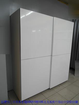 二手衣櫃二手烤漆白色182公分衣櫥衣物收納櫃六尺櫥櫃房間置物儲櫃 2