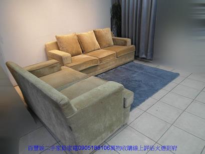二手沙發中古沙發二手灰色絨布2+3沙發組多件沙發組客廳休閒沙發椅 2