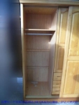 二手衣櫃二手原木色半實木209公分大衣櫥衣物收納櫃房間置物櫥櫃