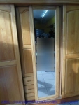 二手衣櫃二手原木色半實木209公分大衣櫥衣物收納櫃房間置物櫥櫃