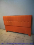 二手床頭櫃二手橘色布面標準雙人5尺床頭片五尺床頭板床組床架床頭櫃