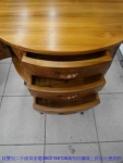 二手仿古家具二手柚木實木71公分半圓玄關桌藝品桌擺飾擺飾風水桌椅