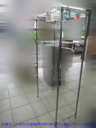 二手衣櫃二手簡易型組合鍍鉻鐵3尺單人衣物收納櫃衣櫥吊衣桿套房櫥櫃 3