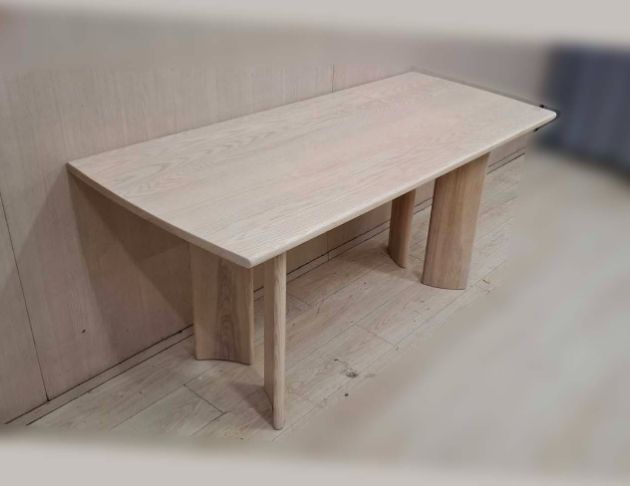 二手餐桌 原木色160公分用餐桌 廚房餐桌 洽談桌 桌子 木桌 3