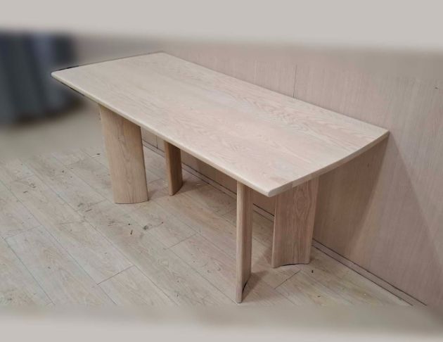 二手餐桌 原木色160公分用餐桌 廚房餐桌 洽談桌 桌子 木桌 4