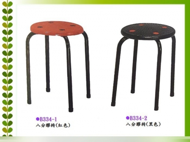 全新辦桌用圓板凳可堆疊 小吃店餐飲業餐椅八分膠椅 便宜好用好收納 1
