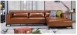 全新美式復古L型皮沙發 工業風鐵腳客廳沙發 休閒會客接待沙發