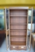 全新庫存柚木色半實木玻璃書櫃 2抽4門書櫃 中抽實木書櫃2.7尺