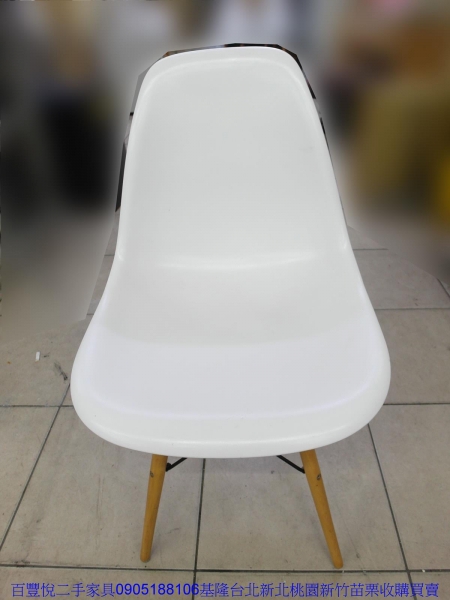 二手白色塑面餐桌以吃飯椅等候椅休閒椅會議椅洽談椅咖啡椅