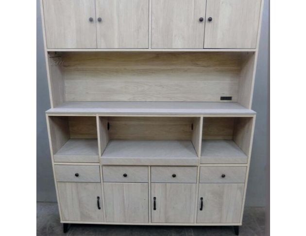 全新新品出清 白橡色161公分七抽八門餐櫃 電器櫥櫃 碗盤收納