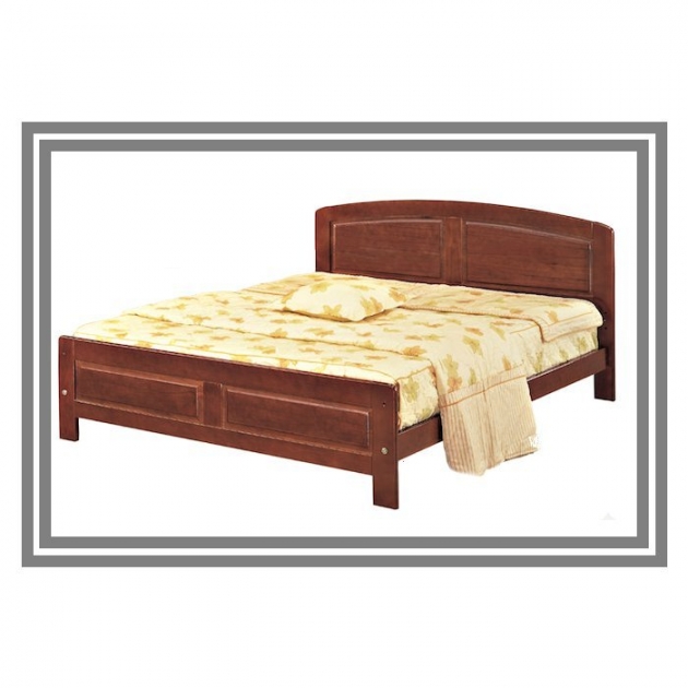 新品出清柚木色5尺雙人標準床架 組合式床組床台床底 1