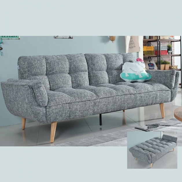 新品出清無印風灰色228公分布質沙發床 兩用沙發 接待沙發 會客沙發 客廳沙發 休閒沙發 1