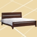 新品出清極簡日式胡桃色5尺實木床架 組合式雙人床台