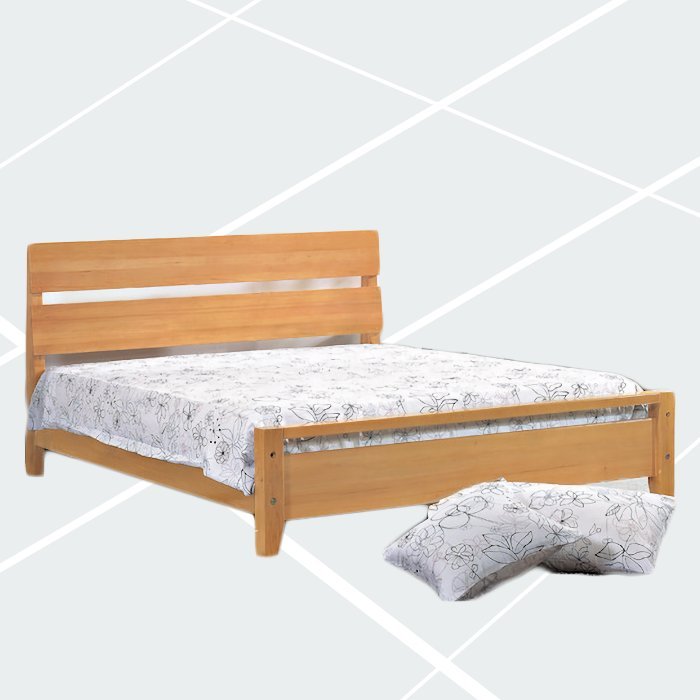 新品出清日式5尺實木床架 組合式床組床台 雙人床 1