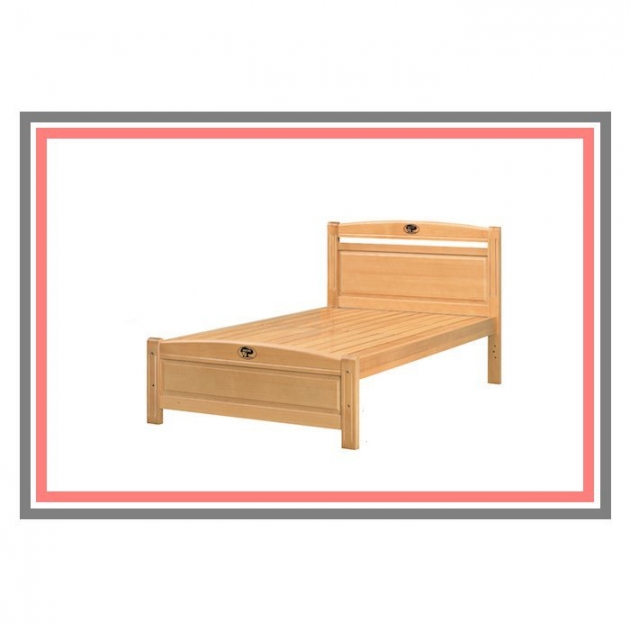 新品出清原木色3.5尺單人標準實木床架 組合式床組 床台床底 1