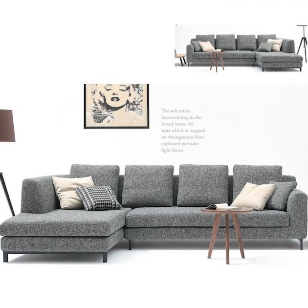 新品出清經典款灰色298公分L型布質沙發 客廳沙發 會客沙發 接待沙發 辦公室沙發 1